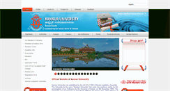 Desktop Screenshot of kannuruniversity.ac.in