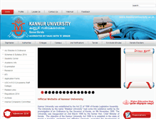 Tablet Screenshot of kannuruniversity.ac.in